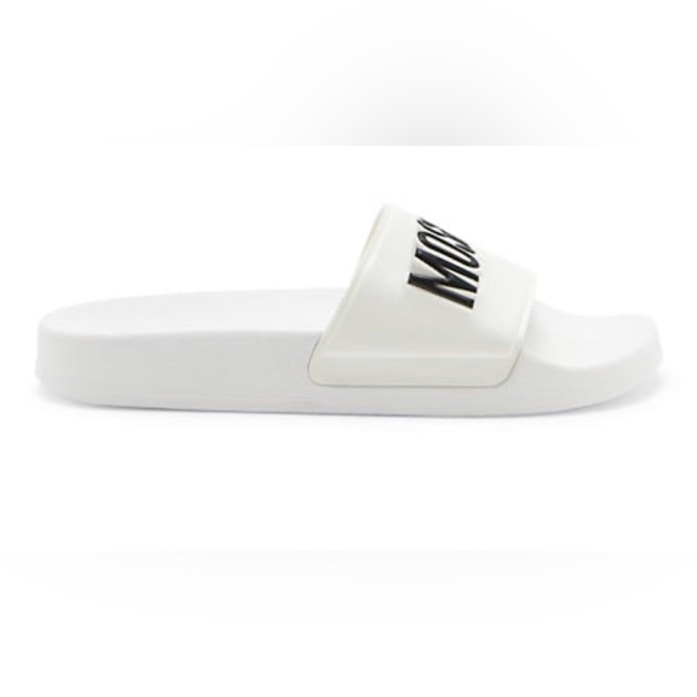 Moschino Embossed Rubber Slides
